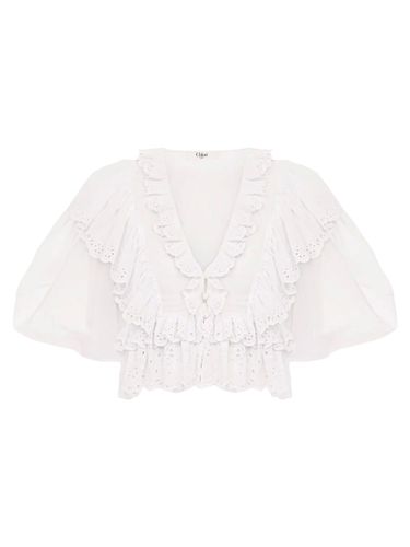 Chloé Crop Ruffle Top - Chloé - Modalova