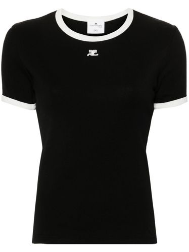COURRÈGES Logo Cotton T-Shirt - COURRÈGES - Modalova