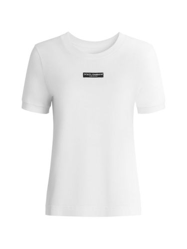 Dolce & Gabbana Logo Cotton T-Shirt - Dolce & Gabbana - Modalova