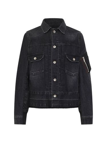 Denim And Nylon Blouson Jacket - Sacai - Modalova