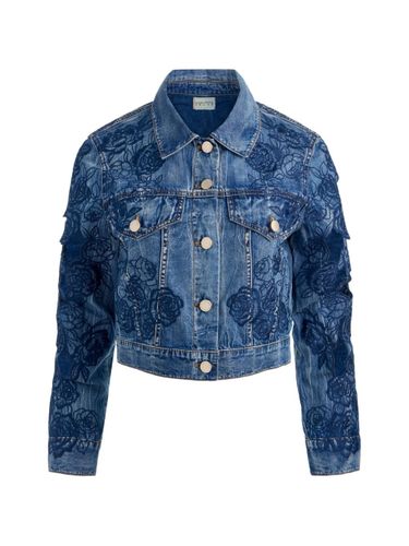 Embroidered Denim Jacket - ALICE+OLIVIA - Modalova