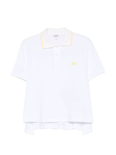 Loewe Anagram Cotton Polo Shirt - Loewe - Modalova