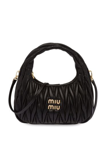 Wander Small Leather Hobo Bag - Miu Miu - Modalova