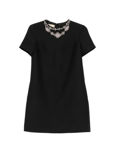 Wool And Silk Blend Mini Dress - Valentino - Modalova
