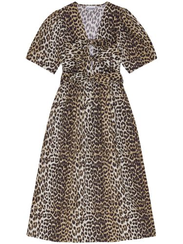 GANNI Organic Cotton Midi Dress - GANNI - Modalova