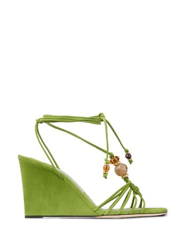Lova Suede Leather Wedge Sandals - Jimmy Choo - Modalova