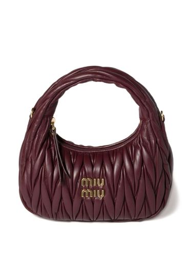 Wander Small Leather Hobo Bag - Miu Miu - Modalova