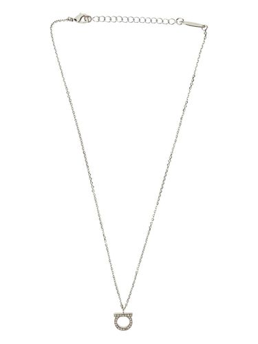 Ferragamo Gancini Crystal Necklace - Ferragamo - Modalova