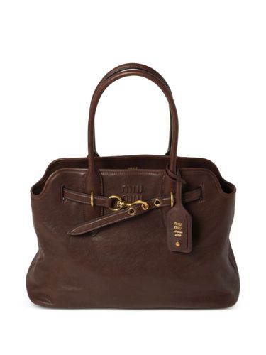 Aventure Medium Leather Handbag - Miu Miu - Modalova