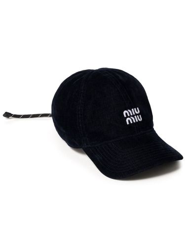 Miu Miu Velvet Baseball Cap - Miu Miu - Modalova