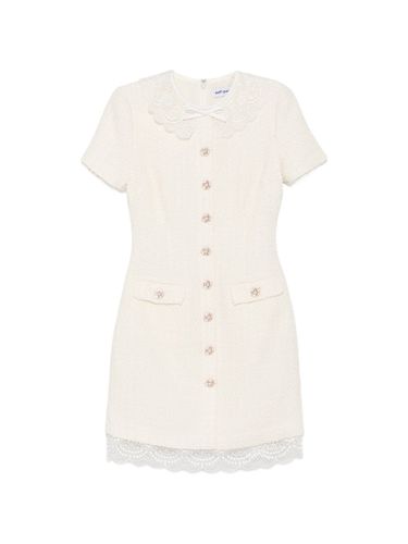 SELF PORTRAIT Bouclé Mini Dress - SELF PORTRAIT - Modalova