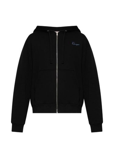 Kenzo Logo Cotton Hoodie - Kenzo - Modalova