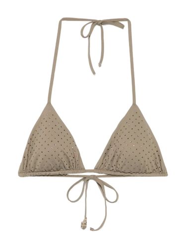 Triangle Bikini With Crystals - Fisico - Modalova