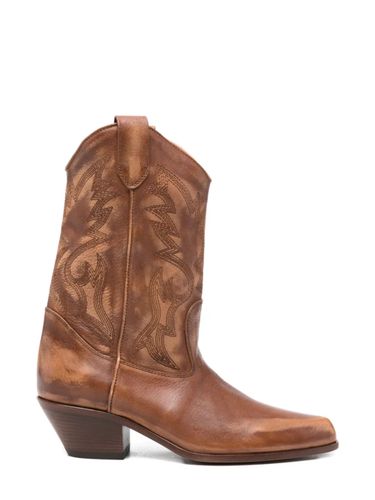 Vic Matie Texan Leather Boot - Vic Matie - Modalova