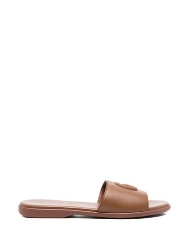Gucci Double G Leather Falt Sandals - Gucci - Modalova