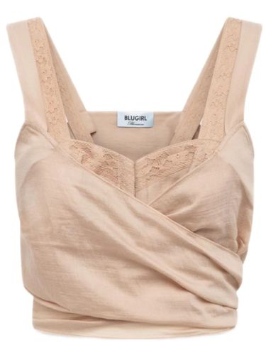 Blugirl Top With Lace - Blugirl - Modalova