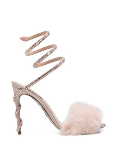 RENE' CAOVILLA Furry Heel Sandals - RENE' CAOVILLA - Modalova