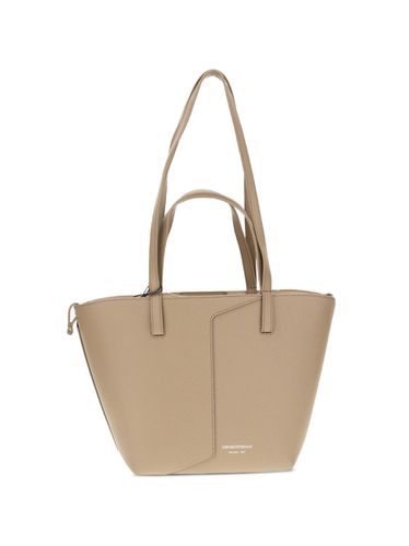 Small Leather Tote Bag - Emporio Armani - Modalova
