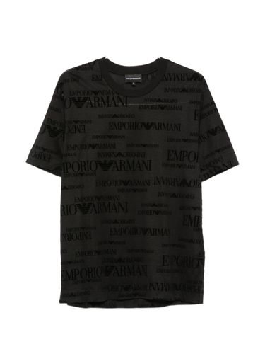 Emporio Armani Allover Logo T-Shirt - Emporio Armani - Modalova