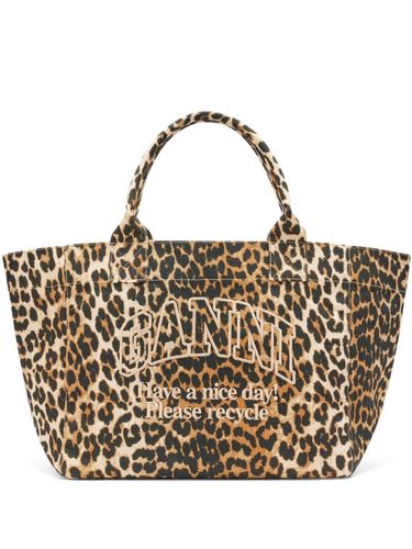 GANNI Organic Cotton Medium Tote - GANNI - Modalova