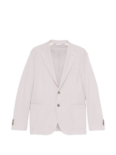 Single-Breasted Cotton Jacket - Manuel Ritz - Modalova