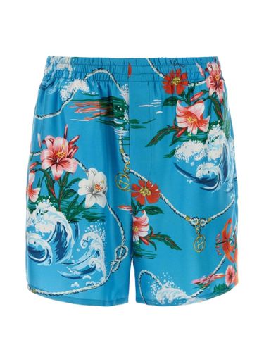Gucci Printed Silk Shorts - Gucci - Modalova