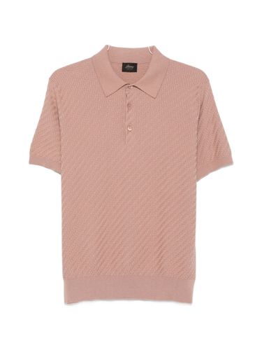 Cotton And Cashmere Polo Shirt - BRIONI - Modalova