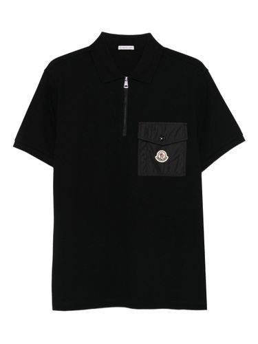 Moncler Logo Cotton Polo Shirt - Moncler - Modalova