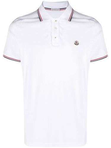 Moncler Logo Cotton Polo Shirt - Moncler - Modalova