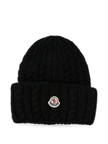 Moncler Logo Wool Beanie - Moncler - Modalova