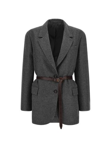 Wool Single-Breasted Blazer Jacket - Brunello Cucinelli - Modalova