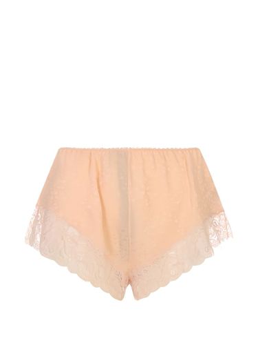 Chloé Lace Detail Silk Shorts - Chloé - Modalova