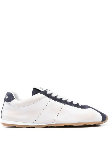 Miu Miu Suede Leather Sneakers - Miu Miu - Modalova