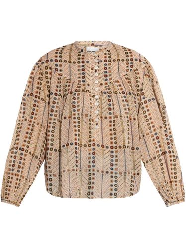 Salika Printed Cotton Top - MARANT ETOILE - Modalova