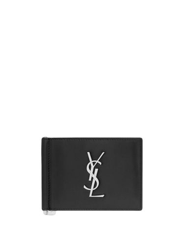 Credit Card Holder With Logo - Saint Laurent - Modalova