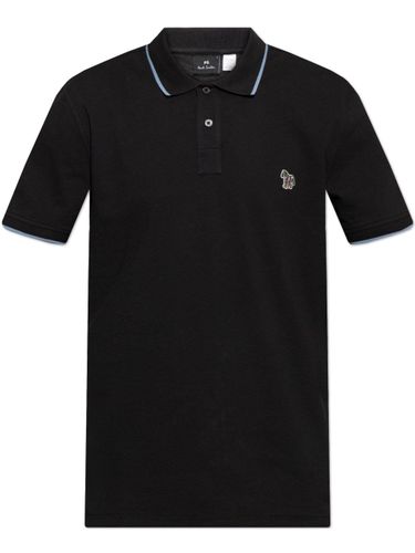 Zebra Badge Cotton Polo Shirt - PS PAUL SMITH - Modalova