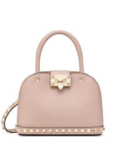 Small Leather Rockstud Handbag - Valentino Garavani - Modalova