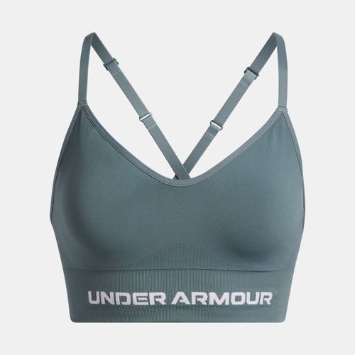 Brassière de sport à maintien léger Vanish Seamless Jasper / Blanc M - Under Armour - Modalova