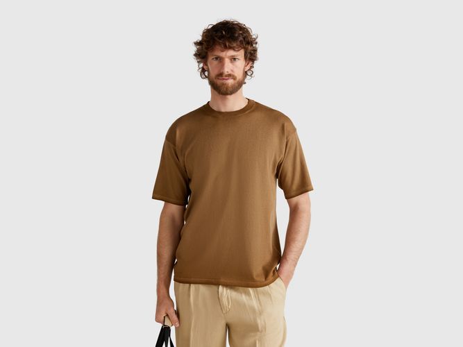 Benetton, T-shirt Coupe Classique, taille XXL, Marron - United Colors of Benetton - Modalova