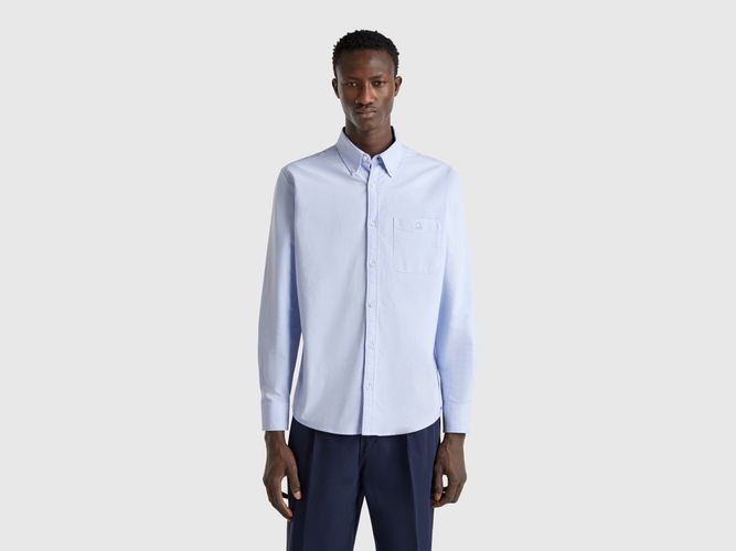 Benetton, Chemise Boutonnée Coupe Classique, taille XXL, Bleu Clair - United Colors of Benetton - Modalova