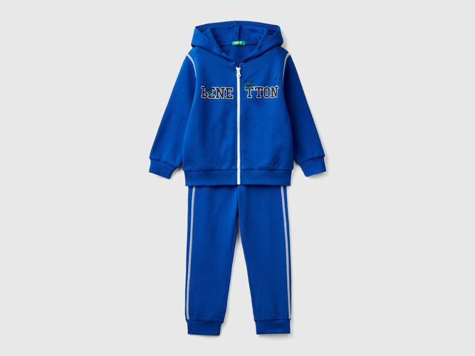 Benetton, Tuta In Felpa 100% Cotone, taglia 82, Bluette, Bambini - United Colors of Benetton - Modalova