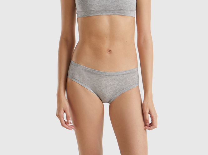 Benetton, Shorty En Coton Bio Super Stretch, taille OS, Gris Clair - United Colors of Benetton - Modalova