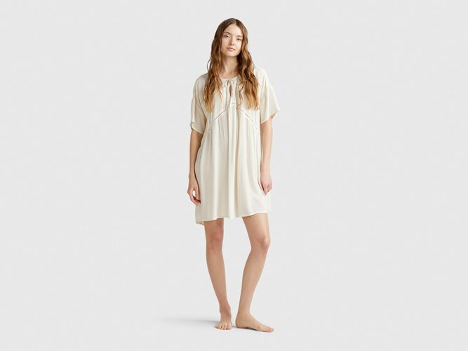 Benetton, Robe Courte Ample, taille L, Crème - United Colors of Benetton - Modalova