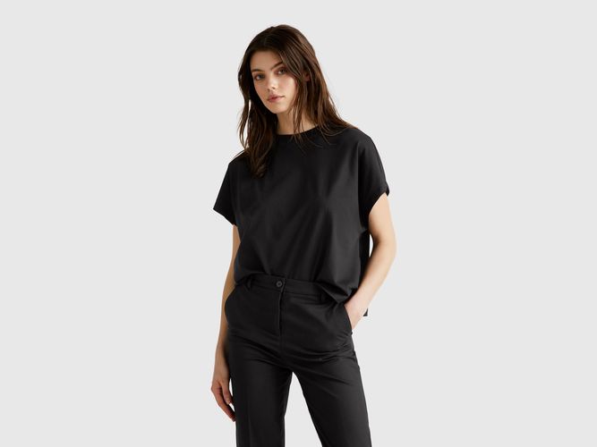 Benetton, T-shirt À Manches Kimono, taille L, Noir - United Colors of Benetton - Modalova