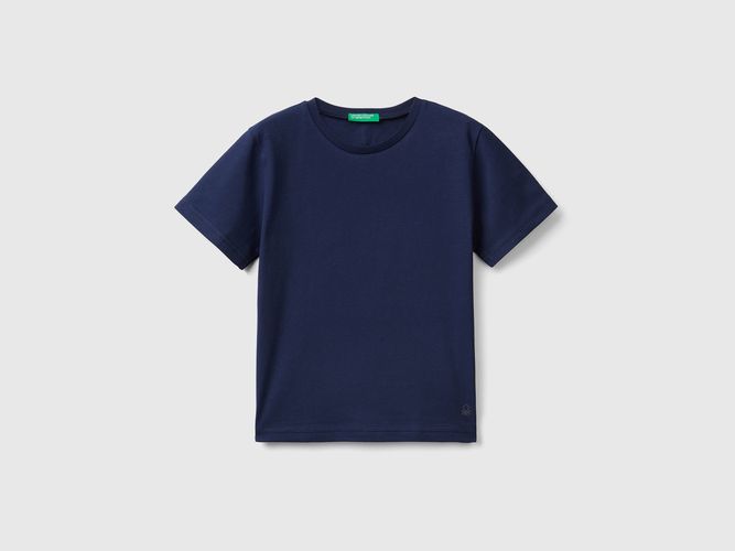 Benetton, T-shirt In Cotone Biologico, taglia 82, Blu Scuro, Bambini - United Colors of Benetton - Modalova