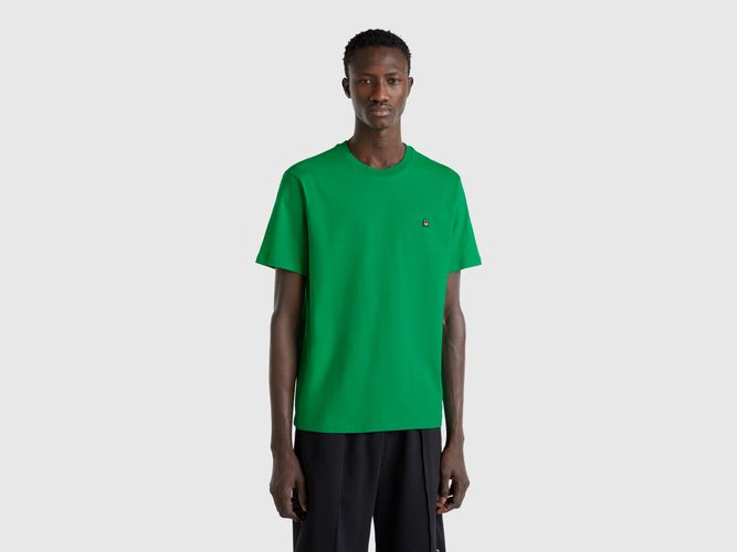 Benetton, T-shirt Basique En Coton, taille L, Vert - United Colors of Benetton - Modalova