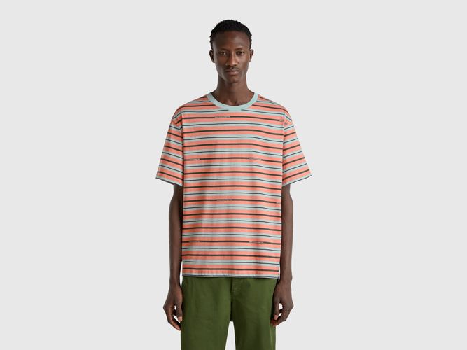 Benetton, T-shirt Oversize À Rayures, taille L, Gris - United Colors of Benetton - Modalova