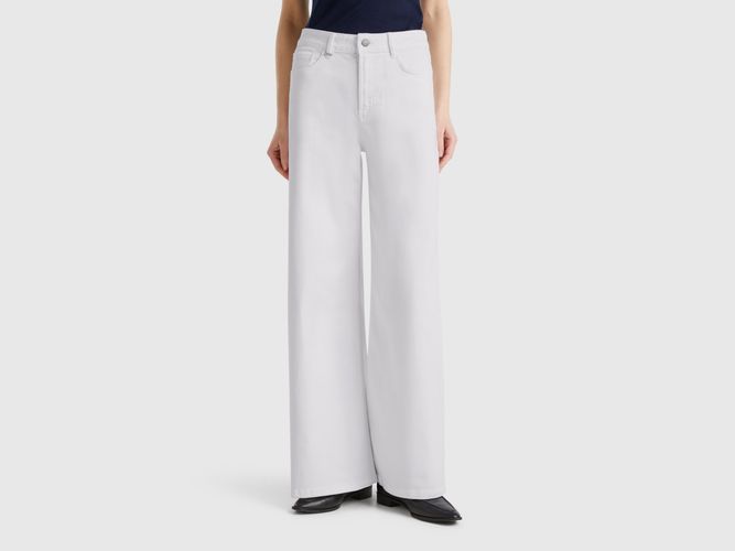 Benetton, Pantalon Coupe Large, taille 25, Blanc - United Colors of Benetton - Modalova