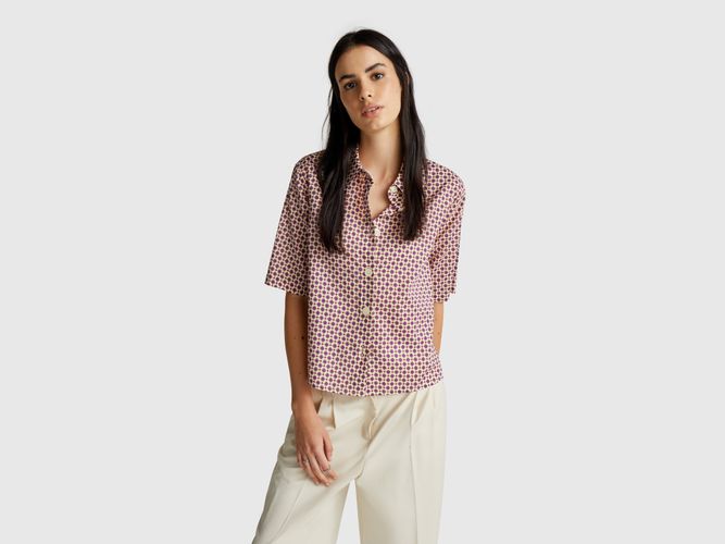 Benetton, Chemise À Motifs À Manches Courtes, taille L, Multicolore - United Colors of Benetton - Modalova