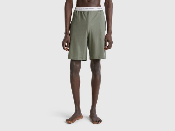 Benetton, Slip Taille Haute En Coton Stretch, taille L, Vert Clair - United Colors of Benetton - Modalova